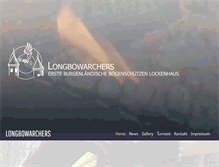 Tablet Screenshot of longbowarchers.at
